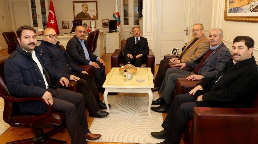 Aİ&Ccedil;&Uuml; Rekt&ouml;r&uuml; Prof. Dr. Karabulut, Diyanet-Sen Genel Başkanı Mehmet Bayraktutar&rsquo;ı misafir etti