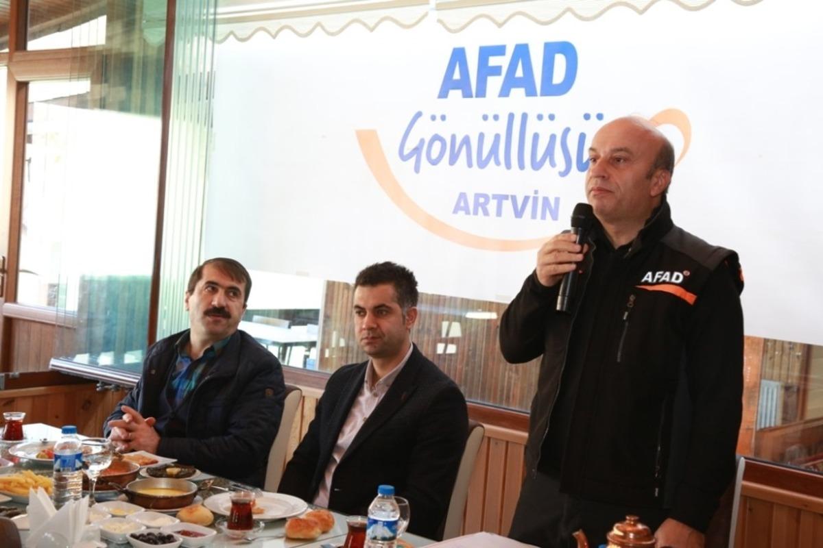 Artvin&rsquo;de AFAD G&ouml;n&uuml;ll&uuml;leri Buluştu