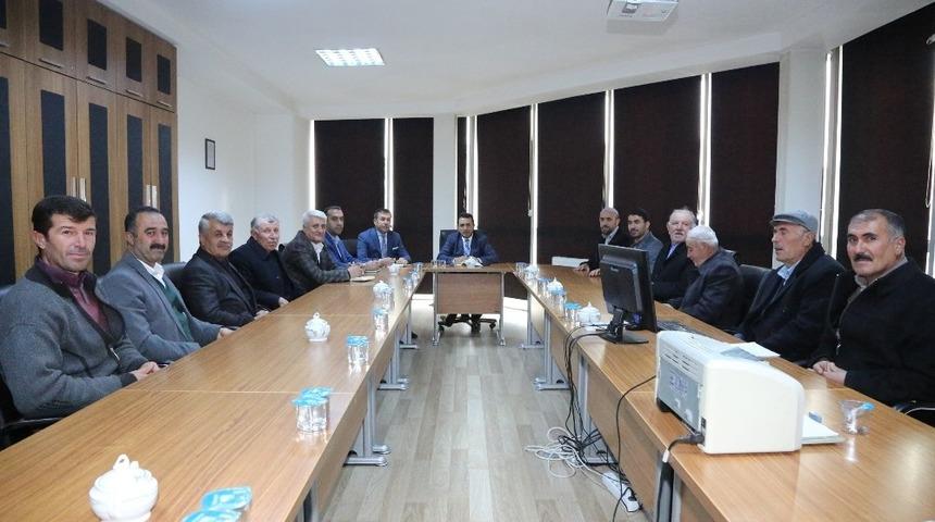 Genel M&uuml;d&uuml;r Kaplan, muhtarların talepleri dinlendi