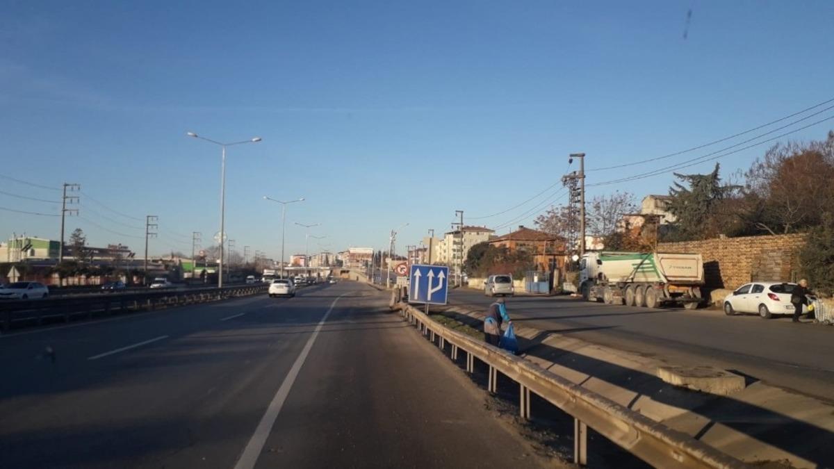 D-100&rsquo;de mıntıka temizliği yapıldı