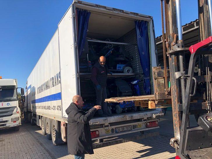 Hollanda’dan gelen 145 engelli aracı Havran’a ulaştı G1