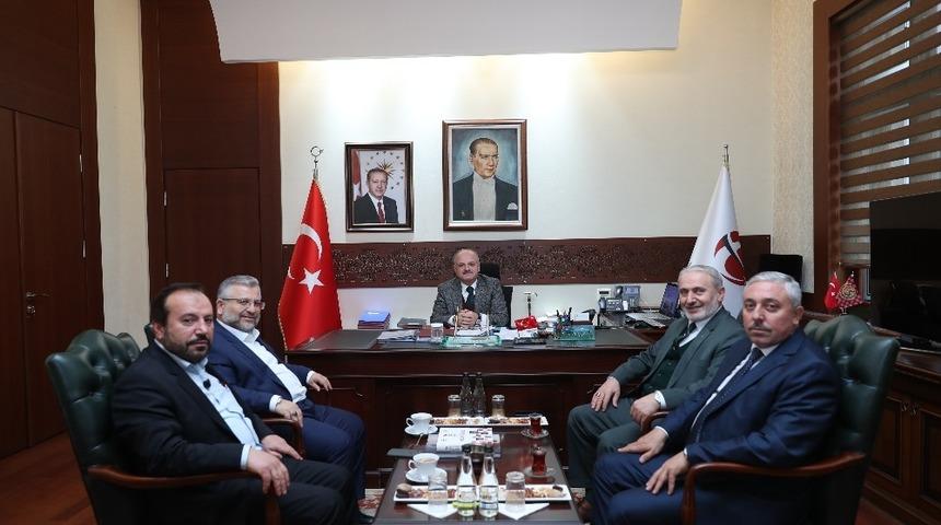 Vali Çakacak, Diyanet-Sen Genel Başkan Yardımcılarını kabul etti