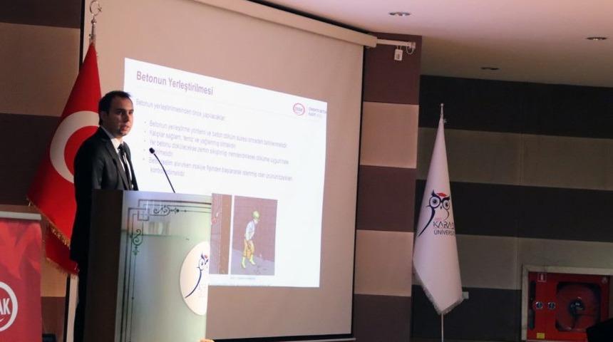 KB&Uuml;&rsquo;de &ccedil;imento ve beton teknolojisindeki yenilikler anlatıldı