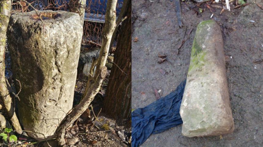 Zonguldak'ta Roma dönemine ait sütunlar ele geçirildi