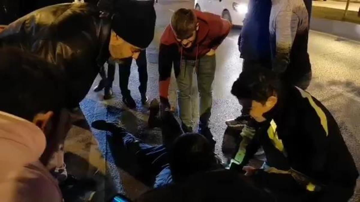 Kartal sahilinde motosiklet kazası