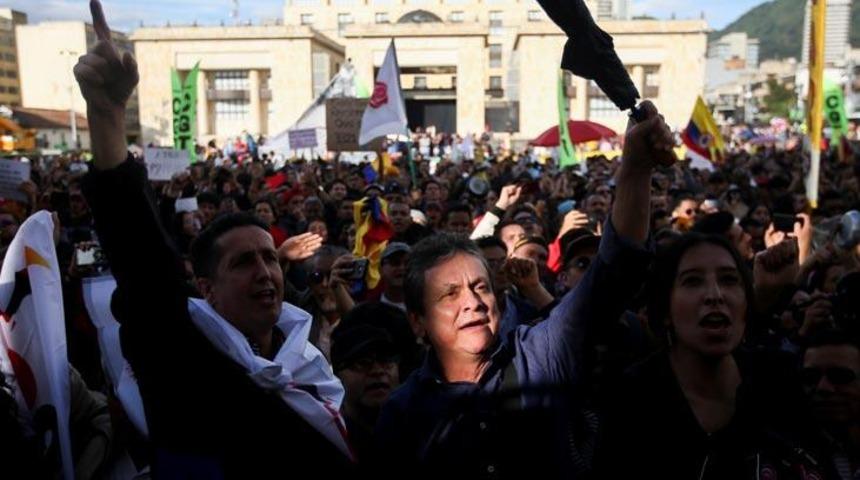 Kolombiya'da hükümet karşıtı gösteriler sürüyor!