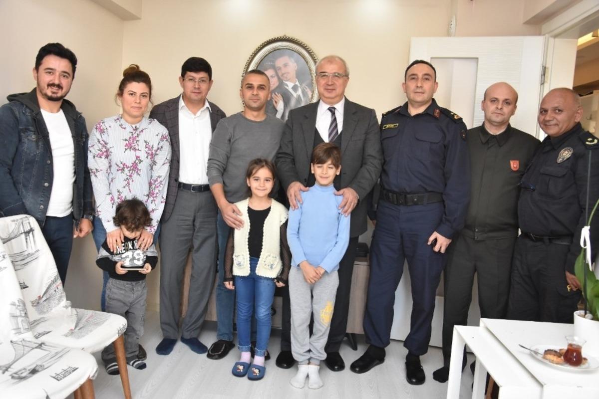 Başkan &Ouml;zcan, Barış Pınarı gazisini ziyaret etti