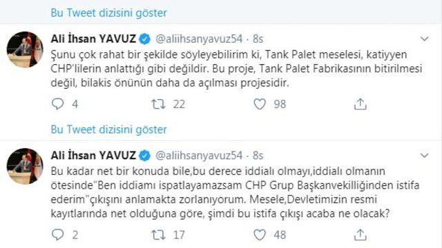 AK Partili Yavuz: 'Tank Palet' meselesi, CHP'lilerin anlattığı gibi değil
