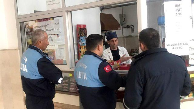 Okul kantinleri denetimden geçti.