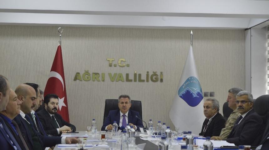 Ağrı&rsquo;da kadına y&ouml;nelik şiddetle m&uuml;cadele koordinasyon planı toplantısı yapıldı