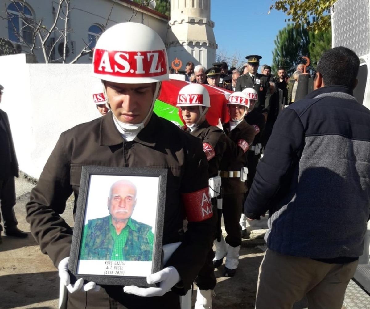 Kore gazisi Ali Begel son yolculuğuna uğurlandı