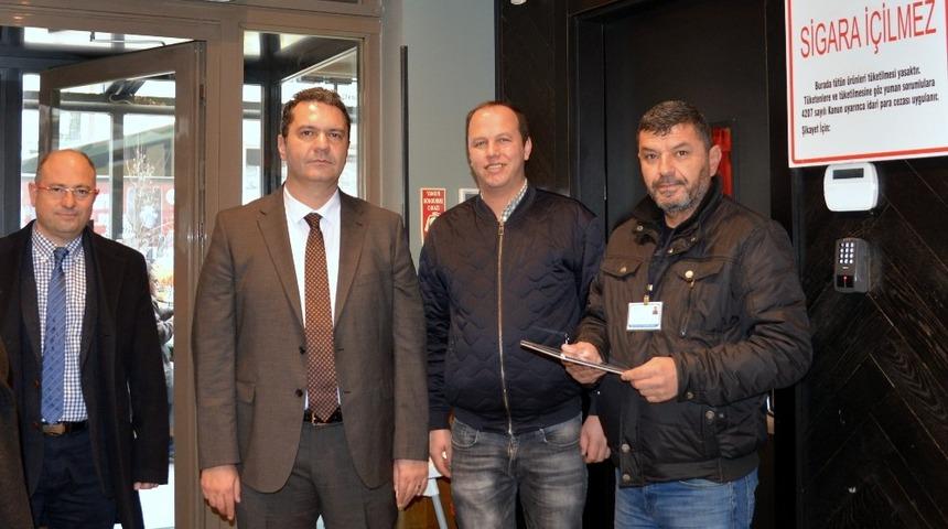 İl Sağlık Müdürü Bilge’den işyerlerine tütün denetim ve bilgilendirme ziyareti