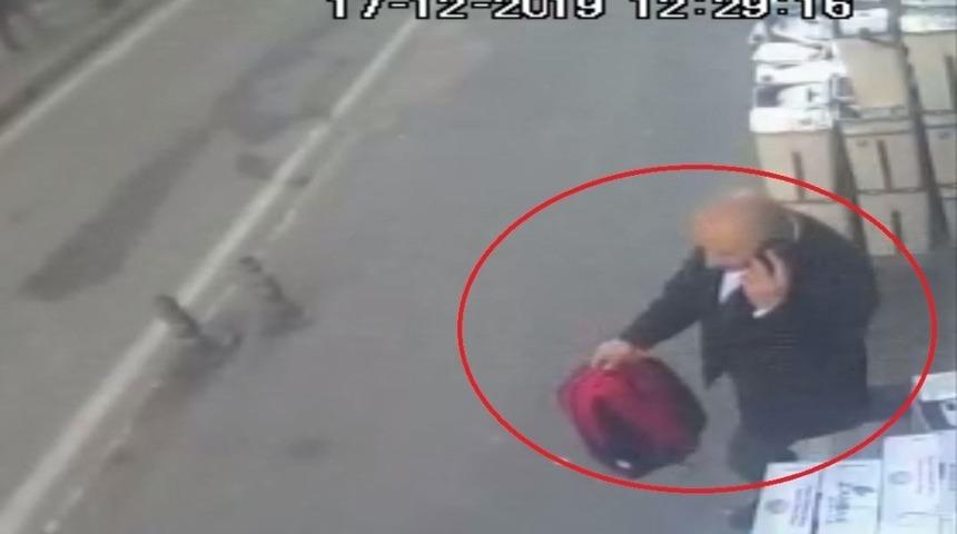 Çanta hırsızı kamerada