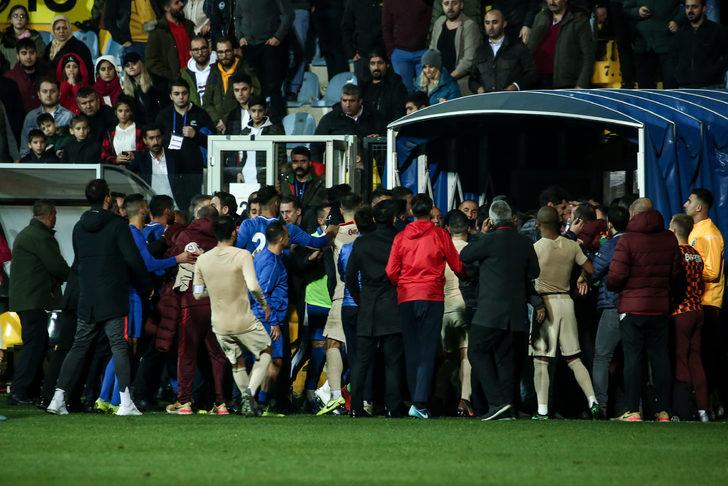 Son dakika! Tuzlaspor - Galatasaray maçı sonrası kavga çıktı! G1