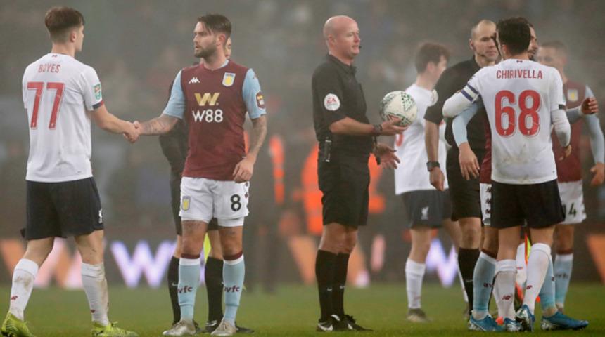 İngiltere Lig Kupası'nda ilk yarı finalist Aston Villa