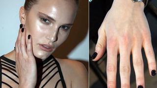 Siyah Boncuklu Tırnaklar