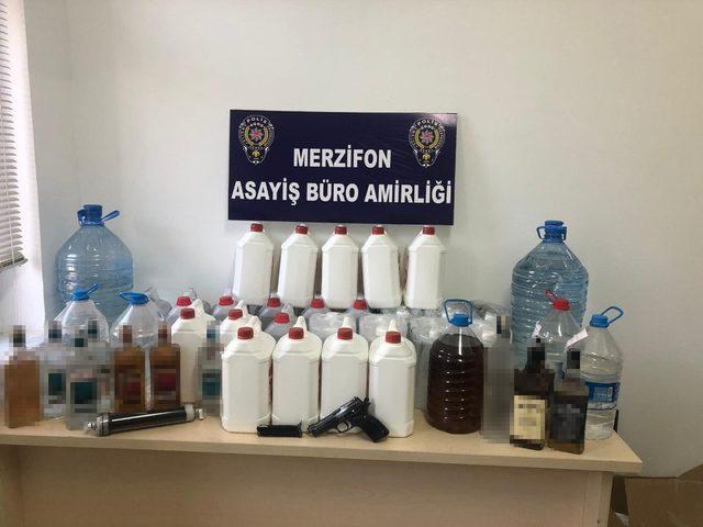 Amasya’da yılbaşı öncesi kaçak içki operasyonu: 4 gözaltı