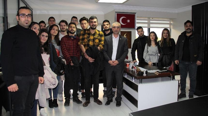 İzmir Kavram MYO &ouml;ğrencilerinden İHA&rsquo;ya ziyaret