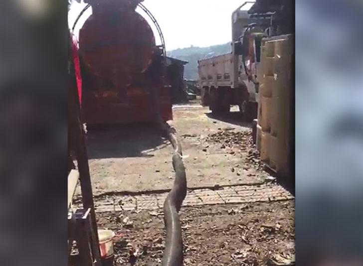 Kocaeli'de kimyasal atıkların dereye boşaltılma anının görüntüleri ortaya çıktı G3