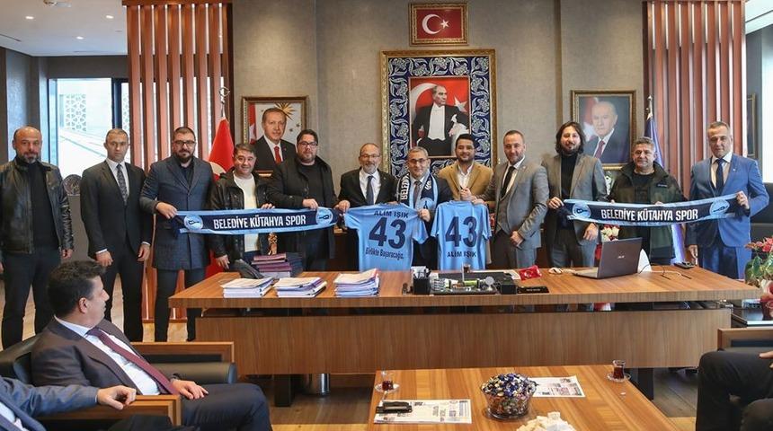 Başkan Alim Işık&rsquo;a teşekk&uuml;r ziyareti