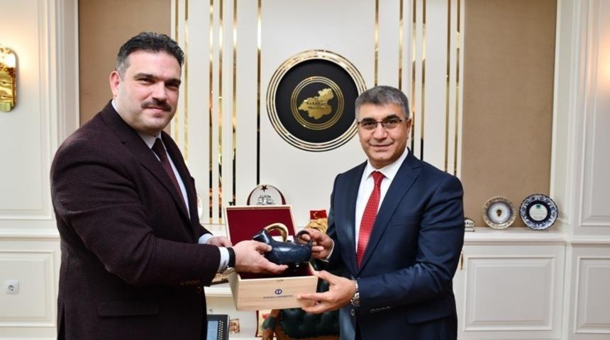 Rekt&ouml;r &Ccedil;omaklı&rsquo;dan Vali G&uuml;rel&rsquo;e ziyaret