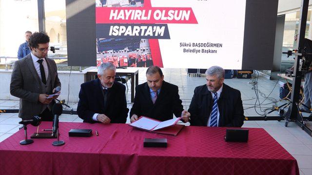 Isparta'da 22 yıldır bitirilemeyen inşaat için protokol imzalandı