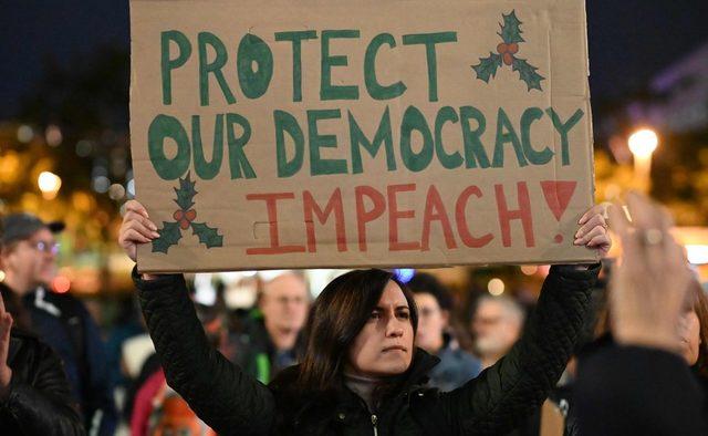 Protesters marched in support of impeachment across the country