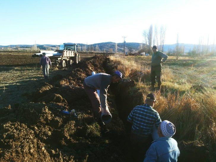 Çiftçiye sulama borusu desteği G2