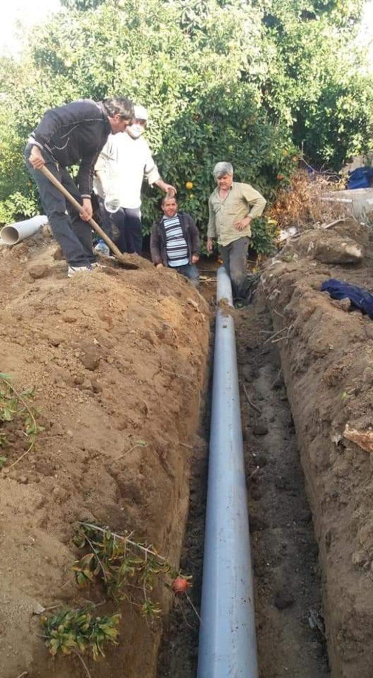 Çiftçiye sulama borusu desteği G3