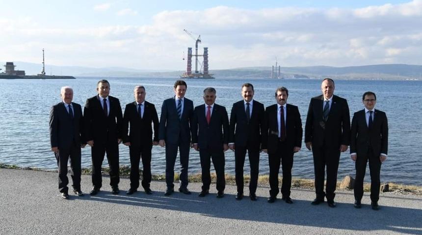 Valilerden &Ccedil;anakkale K&ouml;pr&uuml;s&uuml;&rsquo;ne ziyaret