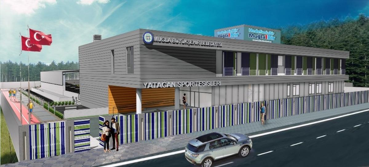 Yatağan Y&uuml;zme Havuzunda &Ccedil;alışmalar Devam Ediyor