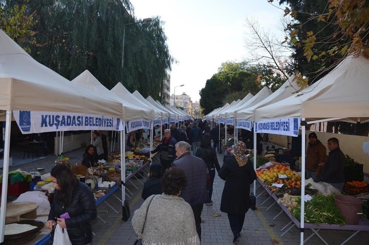 Kuşadası&rsquo;da &rsquo;Y&ouml;resel ve İyi Tarım &uuml;r&uuml;nleri Sokağı&rsquo; faaliyete girdi