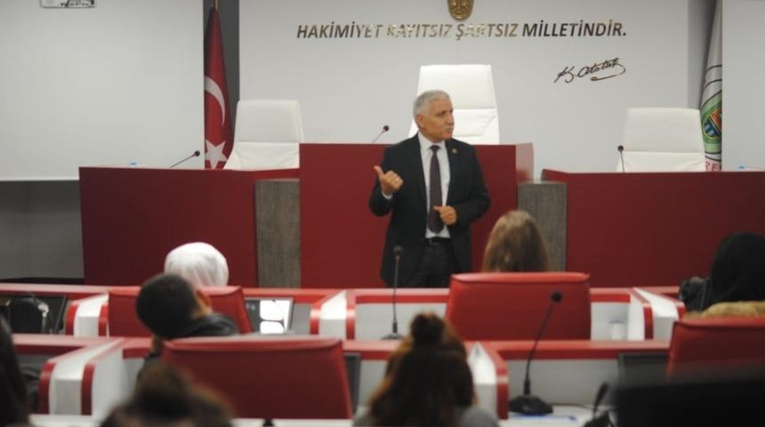 Bartın &Uuml;niversitesi &ouml;ğrencileri İl Genel Meclisini ziyaret etti