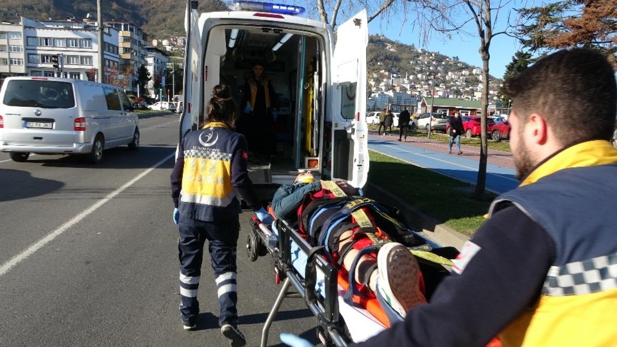 Ordu&rsquo;da otomobilin &ccedil;aptığı bisikletli gen&ccedil; yaralandı