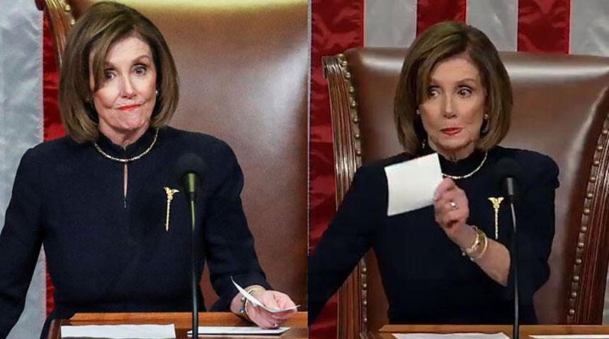 O anlar Trump'ın azil oylamasına damga vurdu!