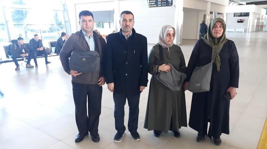 Engelliler Umre ibadeti i&ccedil;in yola &ccedil;ıktı