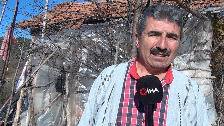 Eşeğiyle yaşıyor... Kış günü naylon barakada yaşam savaşı veriyor G5