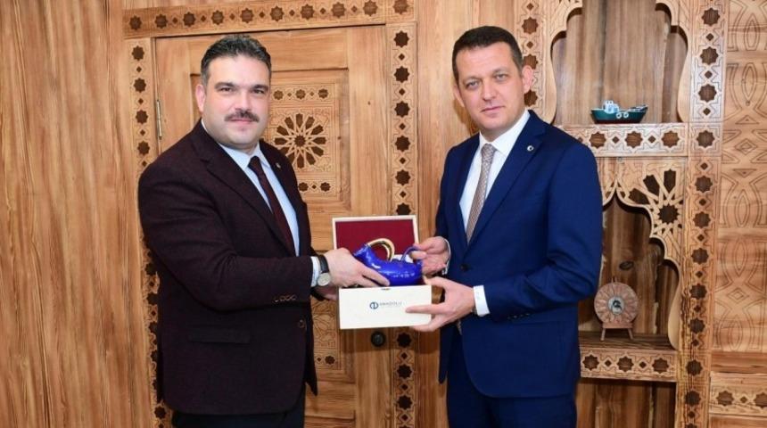 Rekt&ouml;r Prof. Dr. &Ccedil;omaklı, Safranbolu Kaymakamı &Uuml;rkmezer&rsquo;i ziyaret etti