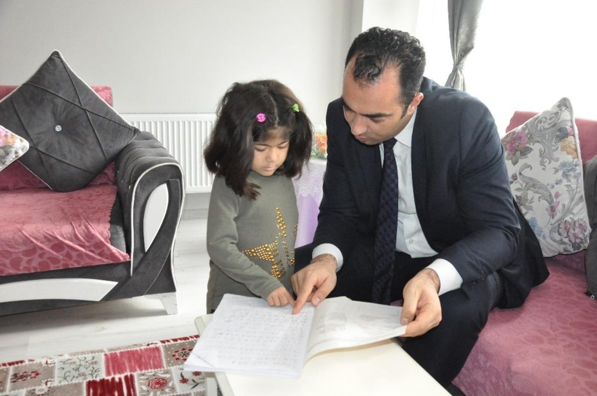 &rsquo;Evde eğitim&rsquo; &ouml;ğrencisi İrem Matur&rsquo;a ziyaret