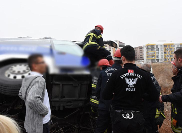 Kırıkkale'de yolcu otobüsü kaza yaptı! Yaralılar var G3