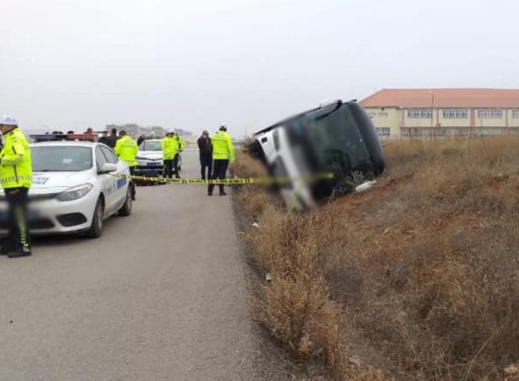 Kırıkkale'de yolcu otobüsü kaza yaptı! Yaralılar var G4