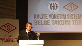 TSE Başkanı Şahin: Standartlara yön veren ülkeler arasında yer almak için rekabet içindeyiz