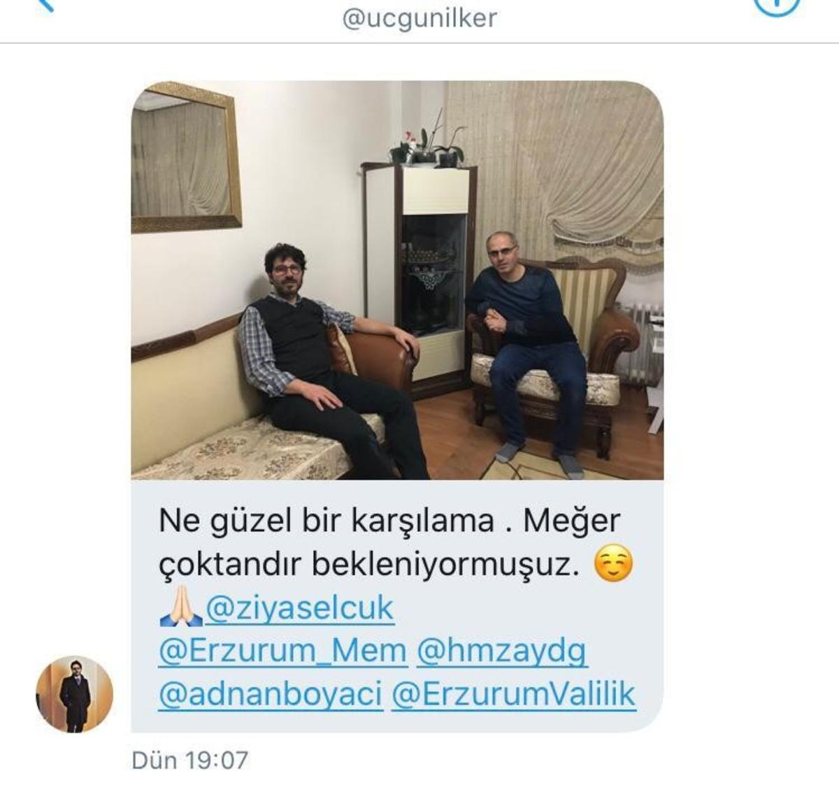 Erzurum&rsquo;da veli &ouml;ğretmen el ele
