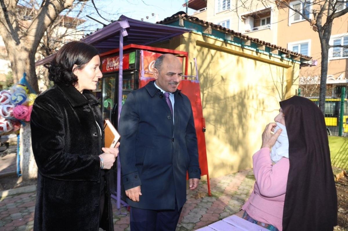 Başkan S&ouml;ğ&uuml;t, Mimar Sinan Mahallesinde incelemelerde bulundu