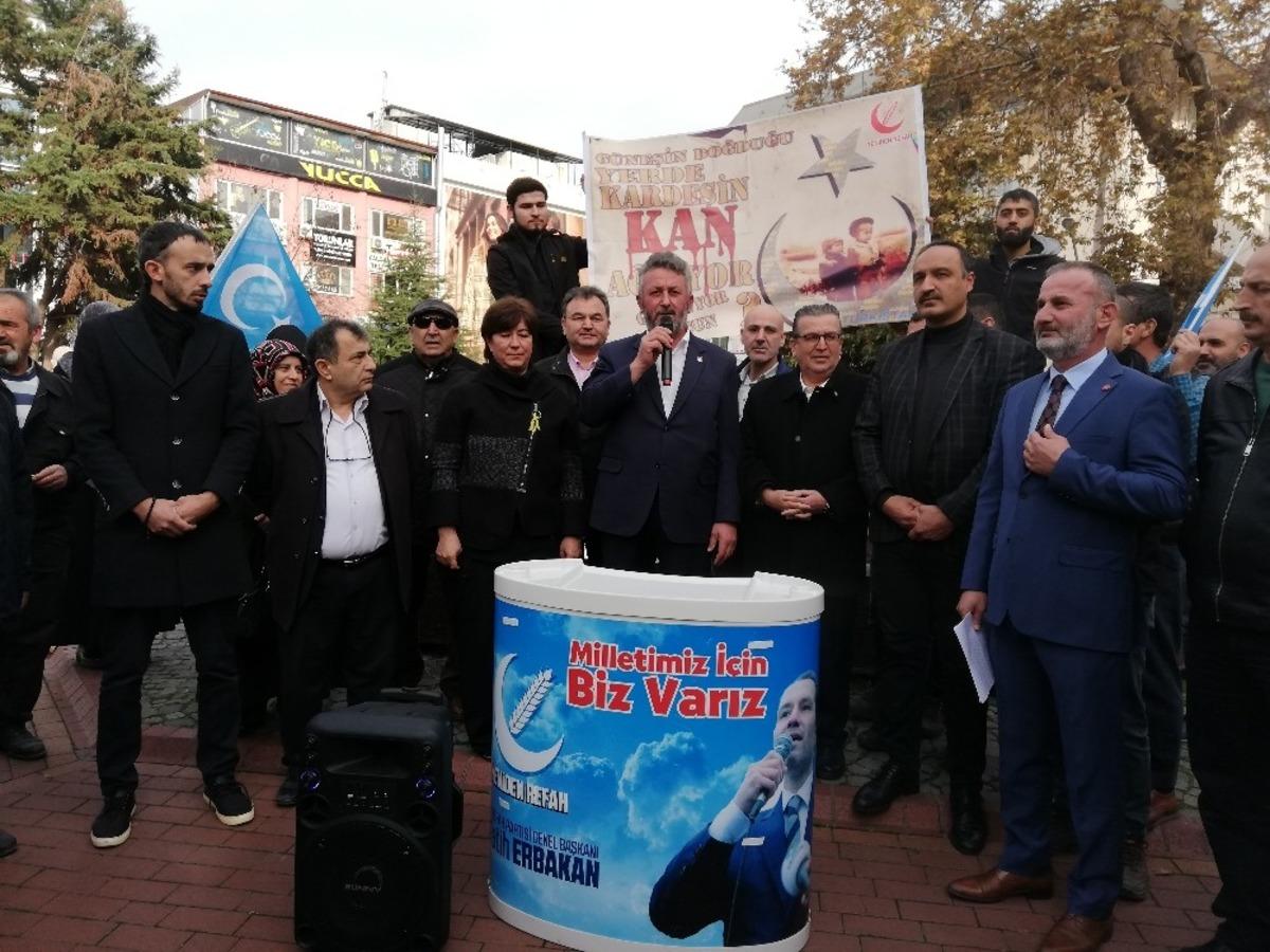 Yalova&rsquo;da 4 partiden &Ccedil;in zulm&uuml;ne ortak kınama