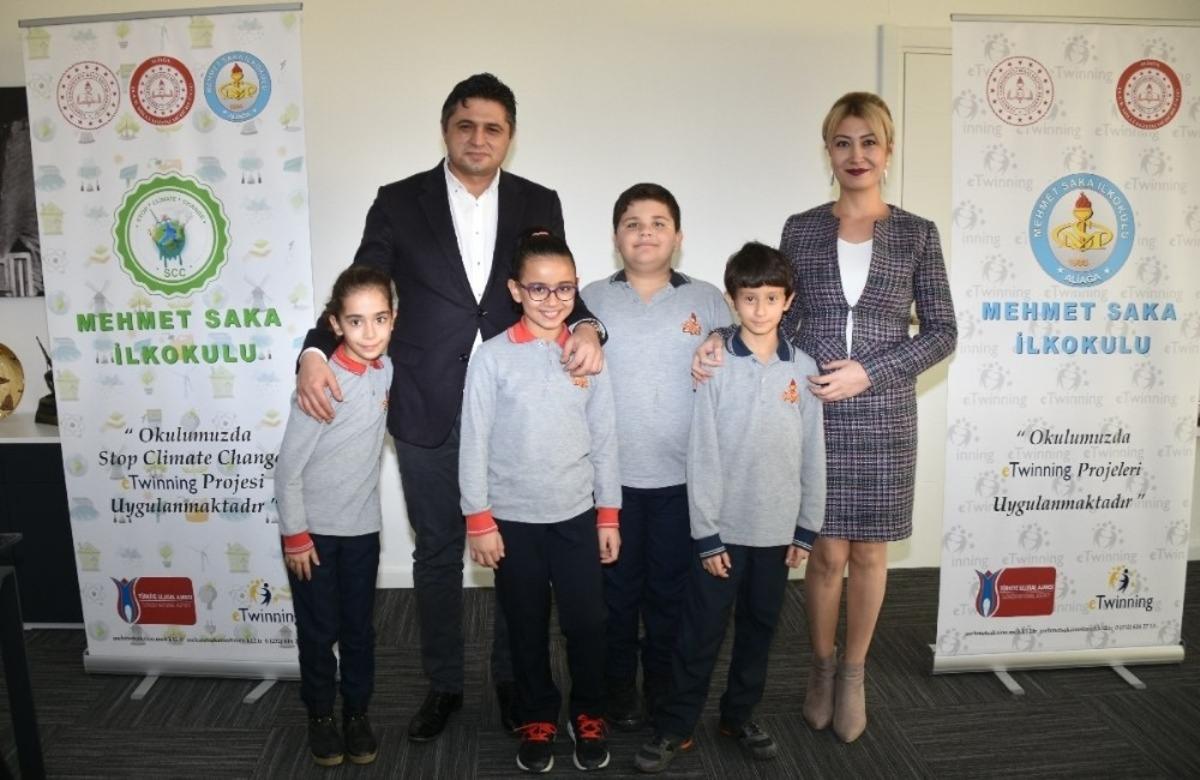 İklim değişikliğine dikkat &ccedil;ekip Başkan Acar ile r&ouml;portaj yaptılar