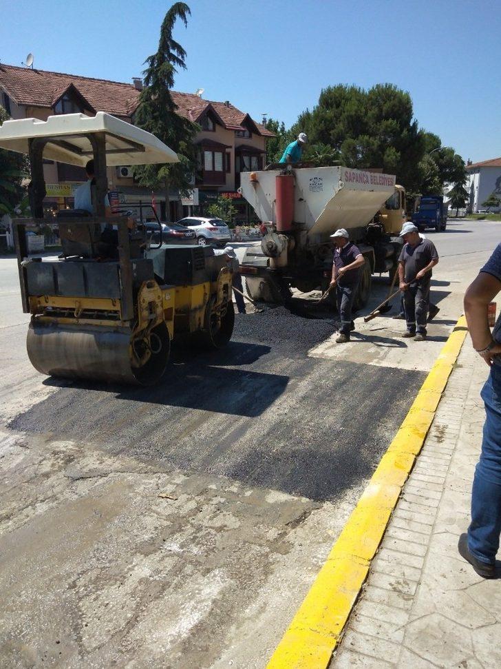 Sapanca’da 170 ton asfalt yama çalışması G2