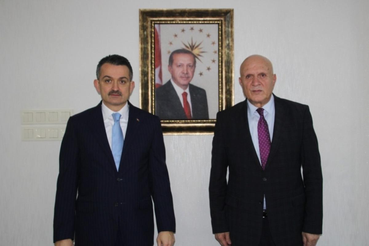 Bakan Pakdemirli&rsquo;den Başkan Pekmezci&rsquo;ye ziyaret