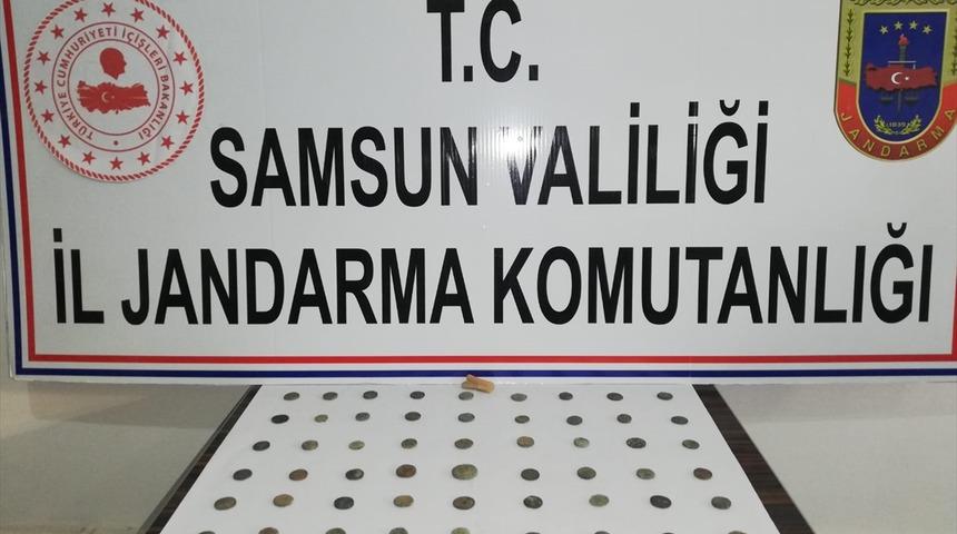 Samsun'da tarihi değeri olduğu değerlendirilen sikkeler bulundu
