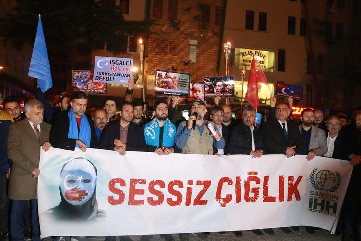 Samsun'da Doğu Türkistan için "Sessiz Çığlık" eylemi G4